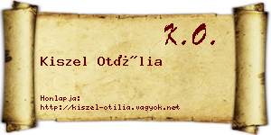 Kiszel Otília névjegykártya